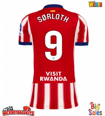 Atletico Madrid Alexander Sorloth #9 Replica Home Stadium Shirt for Women 2026-27 Short Sleeve